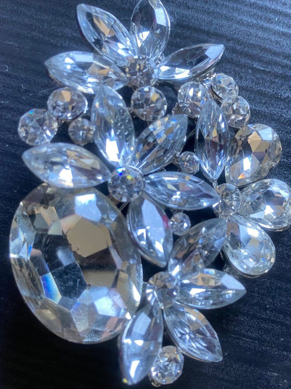 Fabulous statement rhinestone brooch